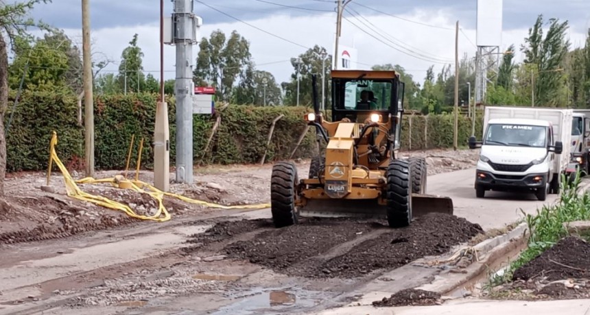 LUJ&Aacute;N DE CUYO: Importante operativo municipal luego de las tormentas