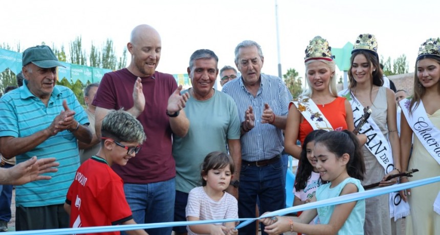 Allasino inaugur&oacute; 3 nuevas plazas en Luj&aacute;n de Cuyo