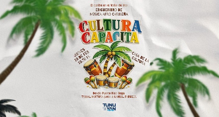 Cultura Capacita: presenta m&uacute;sica afrocaribe&ntilde;a en Tunuy&aacute;n