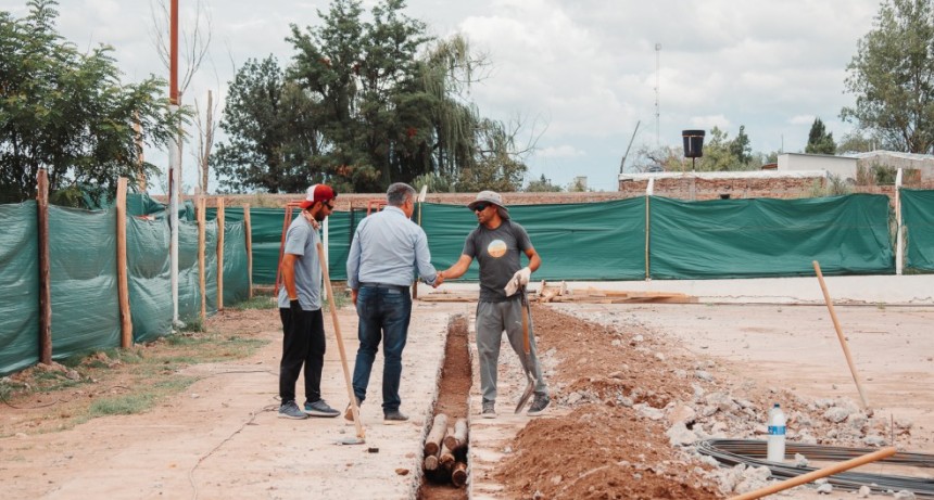 Avanza la obra de techado y mejoras en el Play&oacute;n Deportivo de San Jos&eacute;, Tupungato