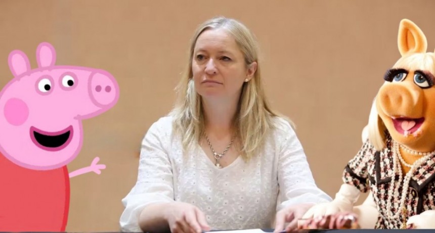 HEBE CASADO &iquest;ESTUPIDA? &iquest;P2L4T5D1? O UNA SIMPLE BELIGERANTE SIN PINET PARA EL CARGO, ENTRE PEPA PIG Y MISS PIGGY.
