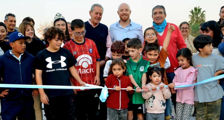 Allasino contin&uacute;a con las inauguraciones de plazas en Luj&aacute;n de Cuyo   