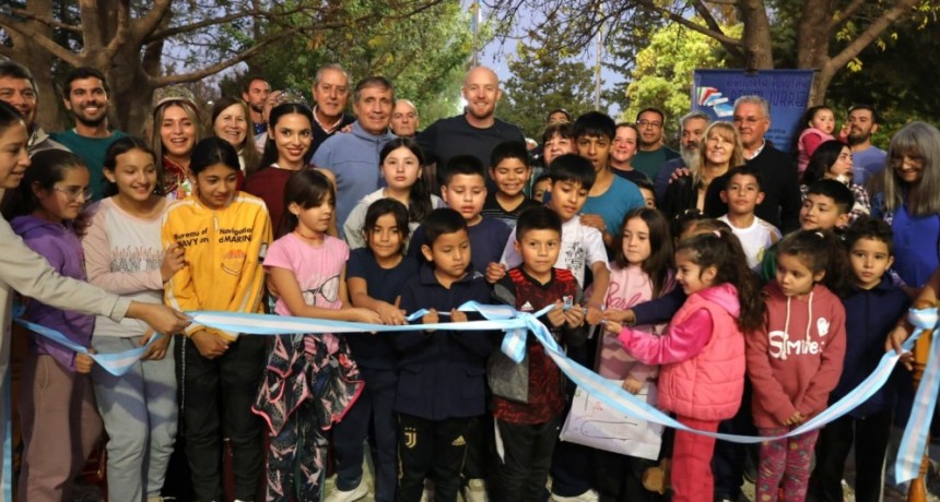 Allasino inaugur&oacute; otra Plaza en el departamento