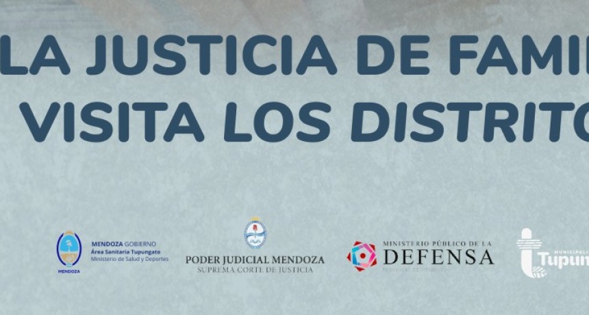 La Justicia de Familia de Tupungato reanuda en 2026 las salidas territoriales