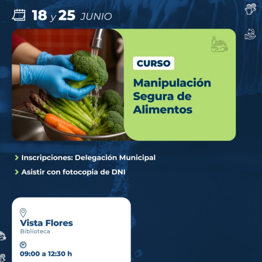 CURSO MANIPULACION SEGURA DE ALIMENTOS EN TUNUY&Aacute;N