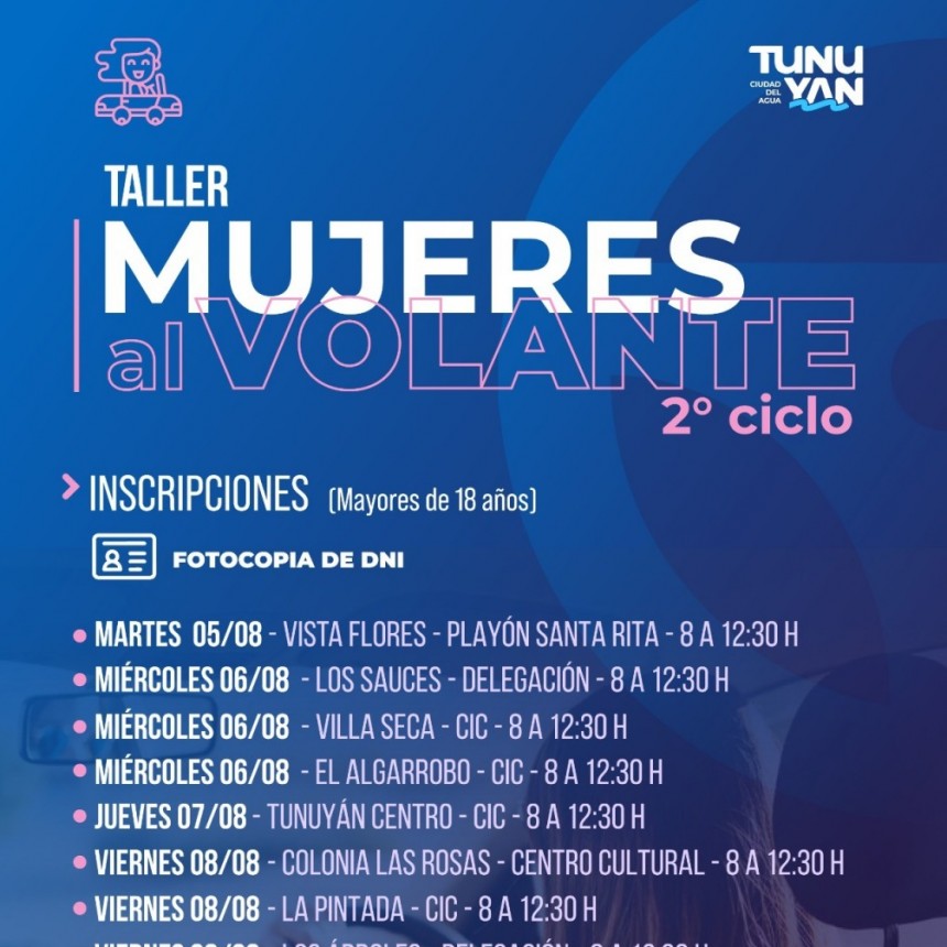 TUNUYAN: MUJERES AL VOTANTE 2&deg; CICLO