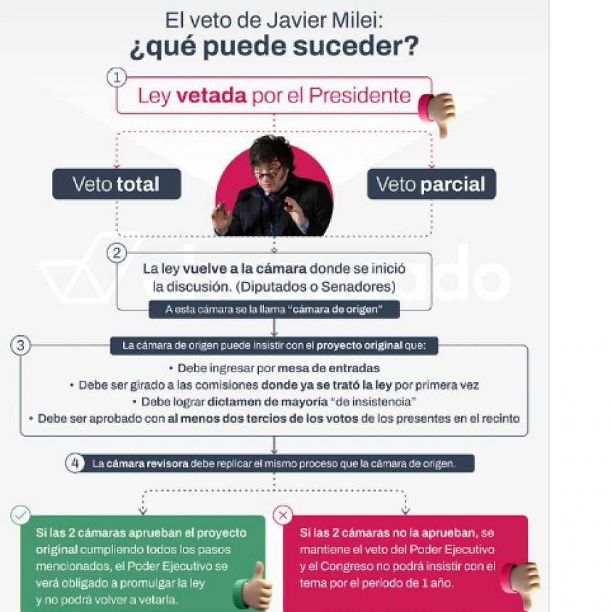 Movilidad jubilatoria: &iquest;qu&eacute; es vetar una ley y qu&eacute; pasa cuando el Presidente lo hace?