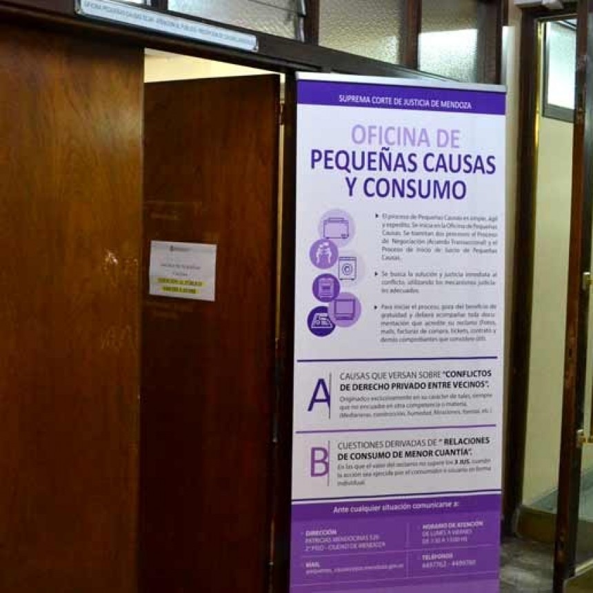 La Oficina de Peque&ntilde;as Causas resuelve el 94% de los conflictos en 45 d&iacute;as.