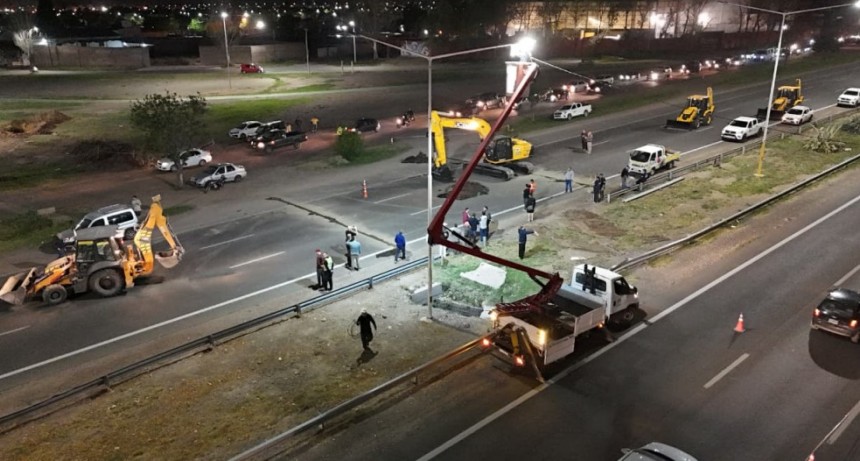 IMPORTANTE - Avances y planificaci&oacute;n de la obra de emergencia en el Acceso Sur