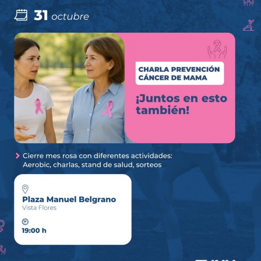 Cierre del Mes Rosa en Vista Flores 