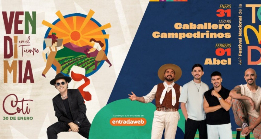 Ya est&aacute;n a la venta las entradas para el Festival Nacional de la Tonada y Fiesta de la Vendimia